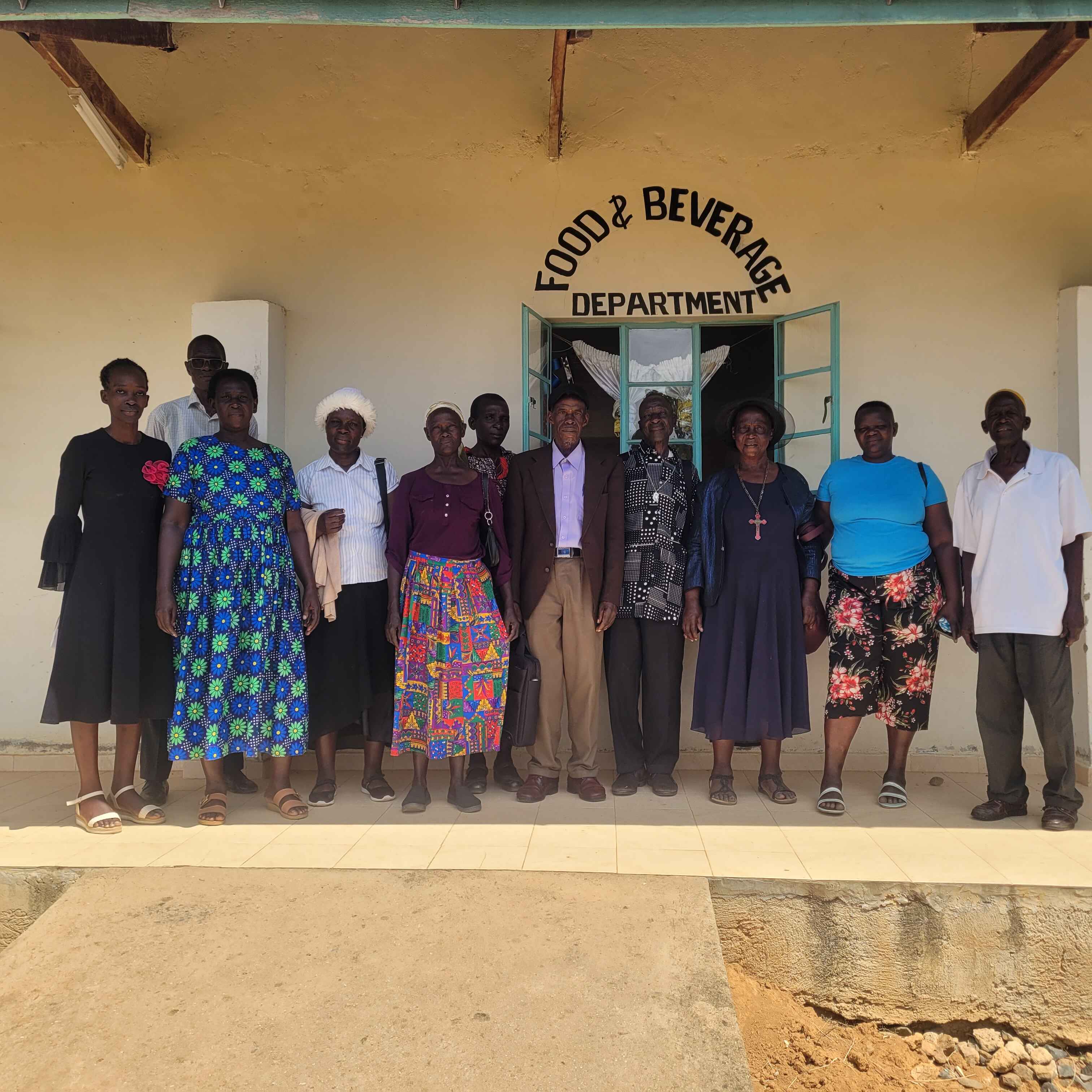 Got Matar Community Development Group outside the Food & Beverage Department building